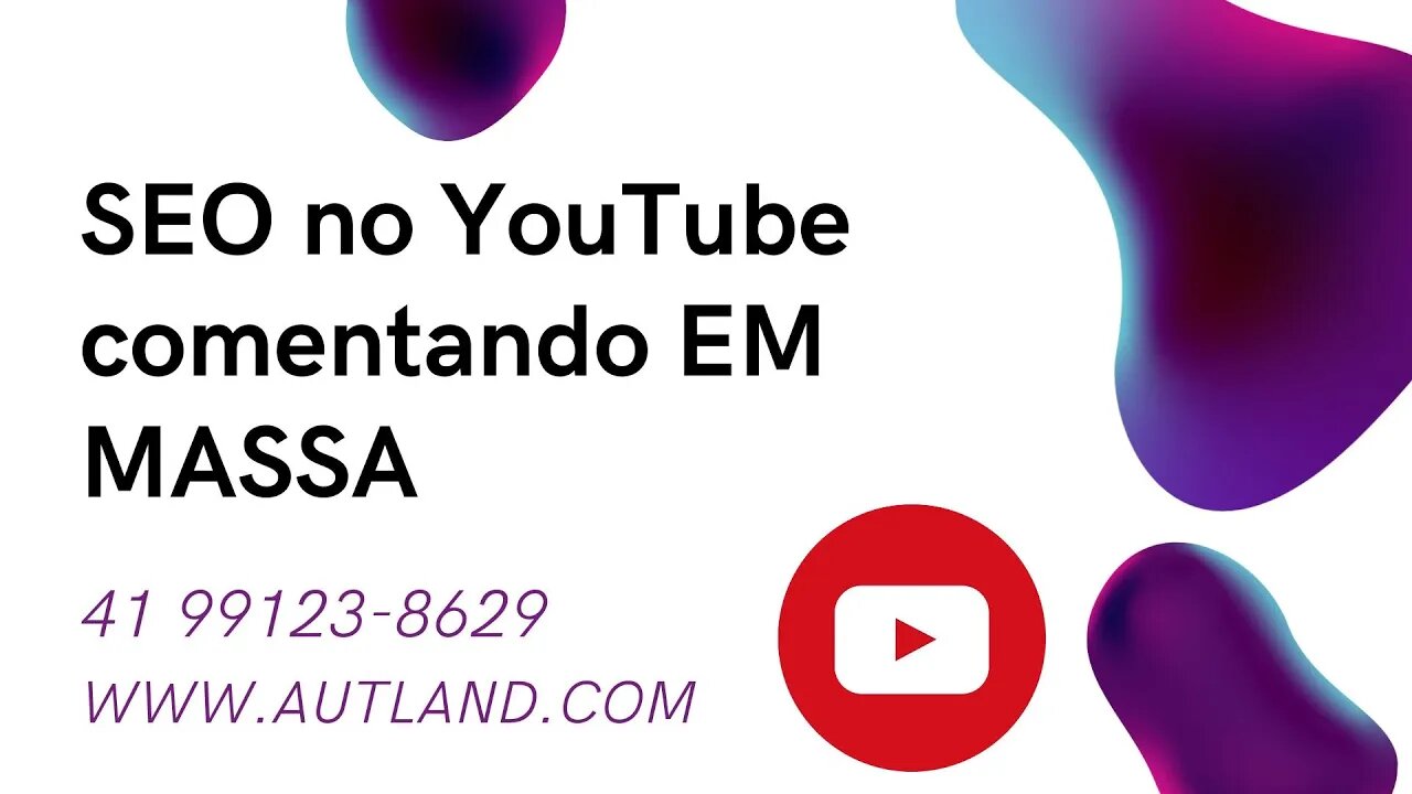 😆 Comentar em Massa em Vídeos do Youtube com canais que vc Cria de forma organica, fazendo SEO 😆