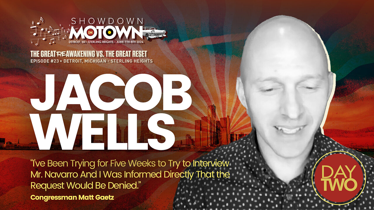 Jacob Wells | Jacob Wells Speaks At ReAwaken America Tour Detroit, Michigan! Join Navarro, Flynn, Eric Trump & Team America At Oct 18-19 Selma, NC ReAwaken! Request Tix Via Text 918-851-0102