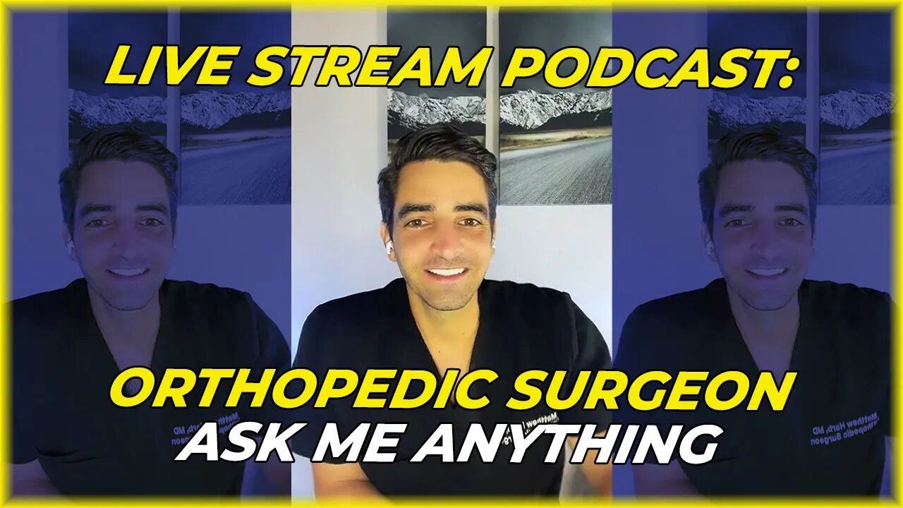 Dr. Matthew Harb Live Stream - Orthopedic Surgeon Ask Me Anything