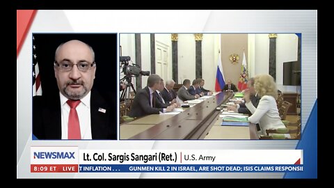 27 MAR 22 Interview of LTC Sargis Sangari, NewsMaxTV, Special Ukraine Coverage w/Bianca de la Garza