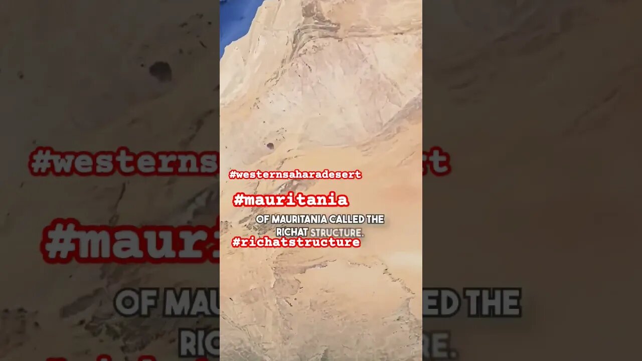 Did They Find #atlantis Western Sahara Desert Richat Structure #shorts#westernsaharadesrt