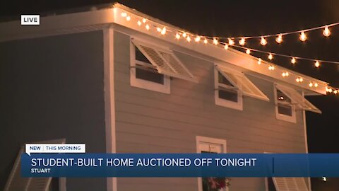 Student-built home to be auctioned off to support at-risk youth