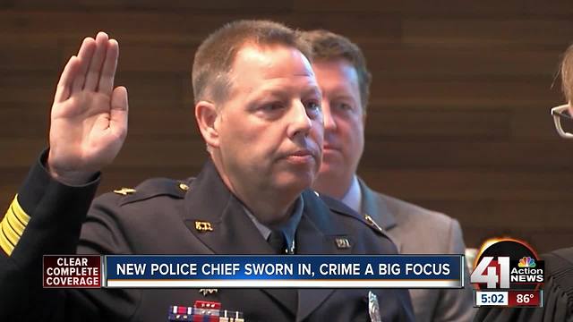 New KCPD Chief of Police Rick Smith sworn in