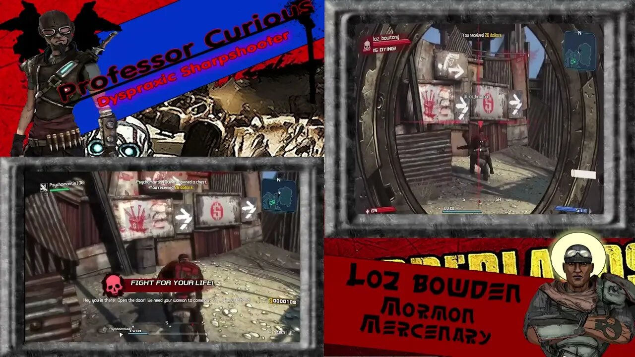 Geo and Loz: Borderlands 1 (Dual Perspective) - part 1: Fresh off the bus.