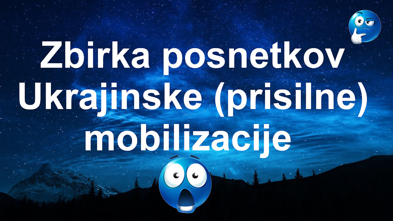 Zbirka posnetkov prisilne mobilizacije v Ukrajini, realnost drugačna od te ki jo nam plasirajo