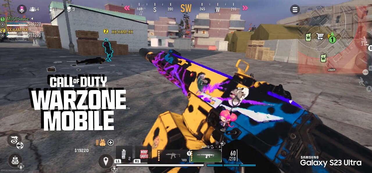 Warzone Mobile..Using Rival Weaponry☠️☠️ Mobile Royal Max Graphics 120 fov 60 fps...