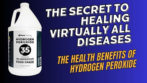 The health benefits of Hydrogen Peroxide 🫨