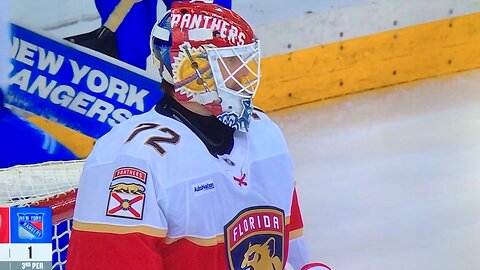 Panthers #72 S. Bobrovsky & Rangers #31 I. Shesterkin saves. 🧨