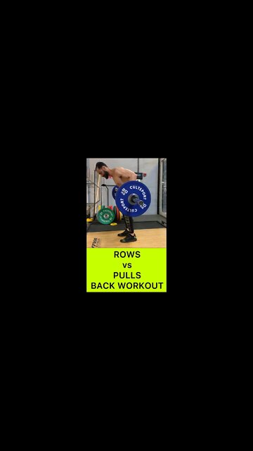 ROWS ARE BETTER THAN PULLS | Back Workout #shorts