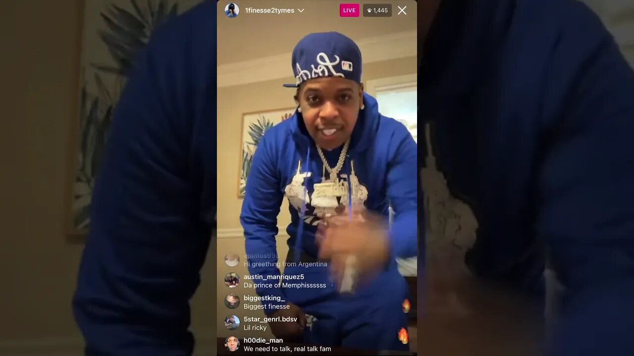 1Finesse2tymes IG LIVE: Finesse2tymes Rapping Lil Baby Song Word For Word (10/03/23)