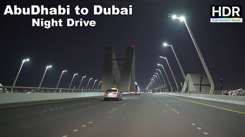 Abu Dhabi to Dubai Night Drive