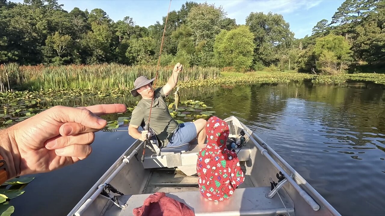 Fishing for Bass with Rod from Boat 5