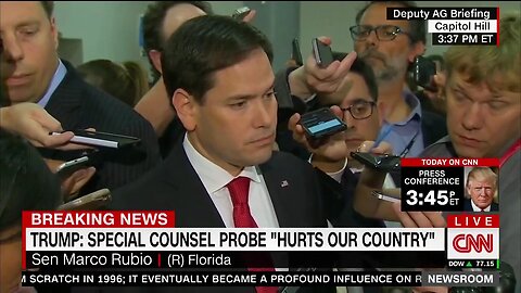 Rubio comments on briefing by Deputy Attorney General Rod Rosenstein