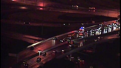 All lanes blocked on I-90 eastbound after E. 9th Street