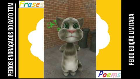 Peidos engraçados do gato tom: Peido edição limitada, existem poucos! [Frases e Poemas]