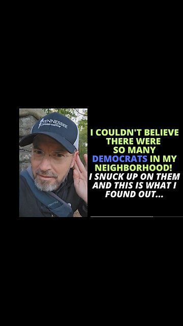 I couldn't believe there were so many Dems in my neighborhood! I snuck up on them...