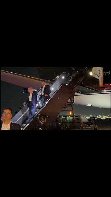 Trump Exiting Trump Force One after Assassination Attempt