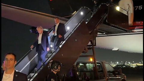 Trump Exiting Trump Force One after Assassination Attempt