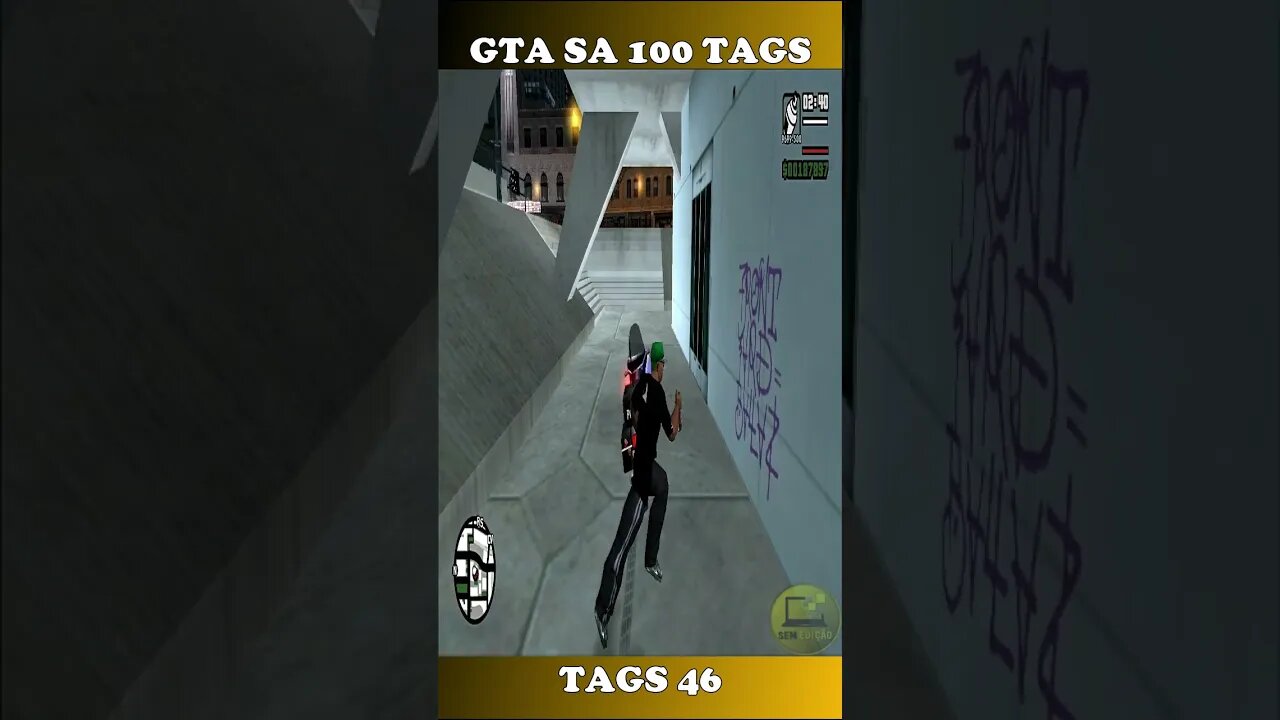 GTA SAN ANDREAS 100 TAGS TAG 46 #shorts #semedissaum #gta