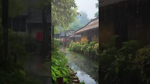 乡村雨林冥想安眠催眠曲：雨声助眠，缓解压力、提高工作效率，深度睡眠治愈失眠烦恼#BGM#shorts #shortsvideo #sleepmusic #sleep #rainsounds