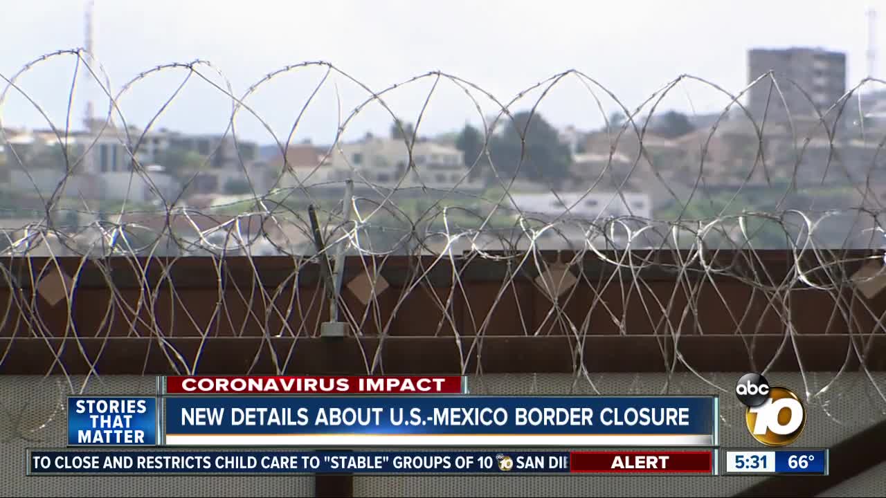 SD border officials reveal new details about U.S.-MX border restrictions