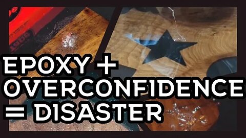 Texas Black Epoxy / Side table / Walnut Slab