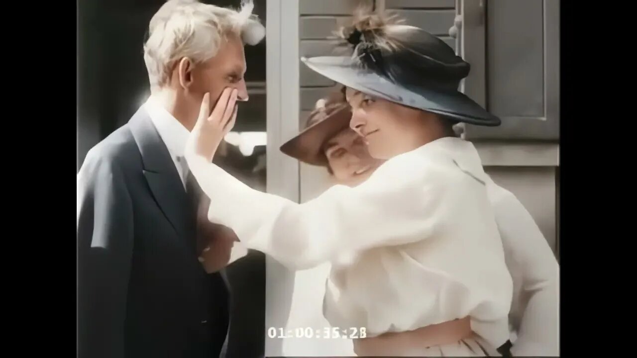 1914 - Henry Ford meets Helen Keller #colorized #artificialinteligence