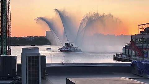 Fire boat.