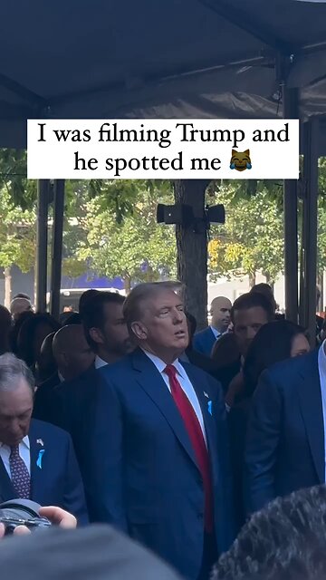 I was filming Trump and he spotted me 🥳