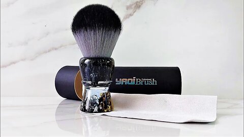 Shaving Brush Unboxing, First Use and clean up. Yaqi ROCKS 28mm