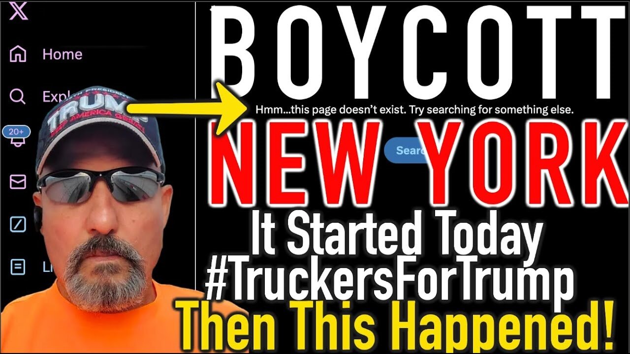 It Started Today! #BOYCOTT New York by #TruckersForTrump but Then Something Strange Happens…