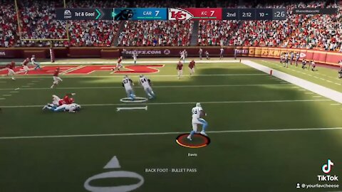 Mike Davis With The Nice Touchdown! Madden 21