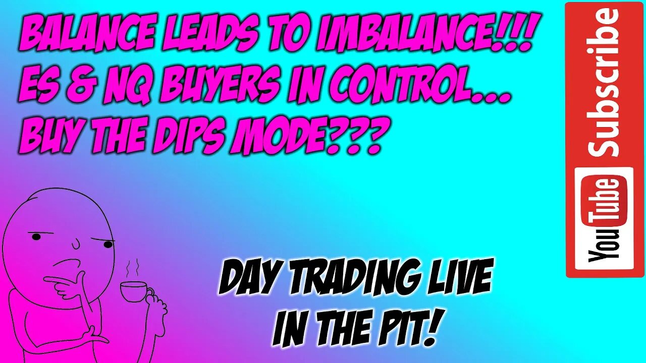 Balance Leads To Imbalance Buyers In Control - GLOBEX Prep - The Pit Futures Trading