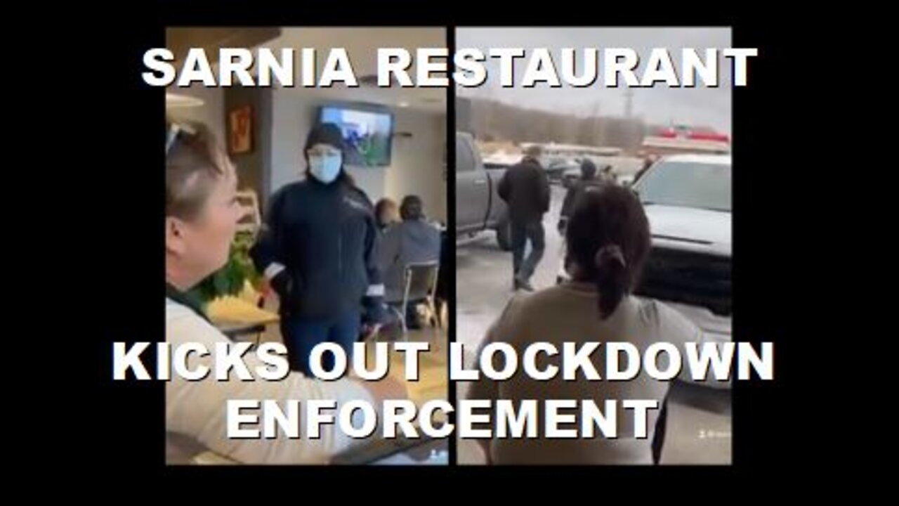 Provincial Lockdown Enforcement Officers Do the Walk of Shame at Sarnia Restaurant | January 14 2022