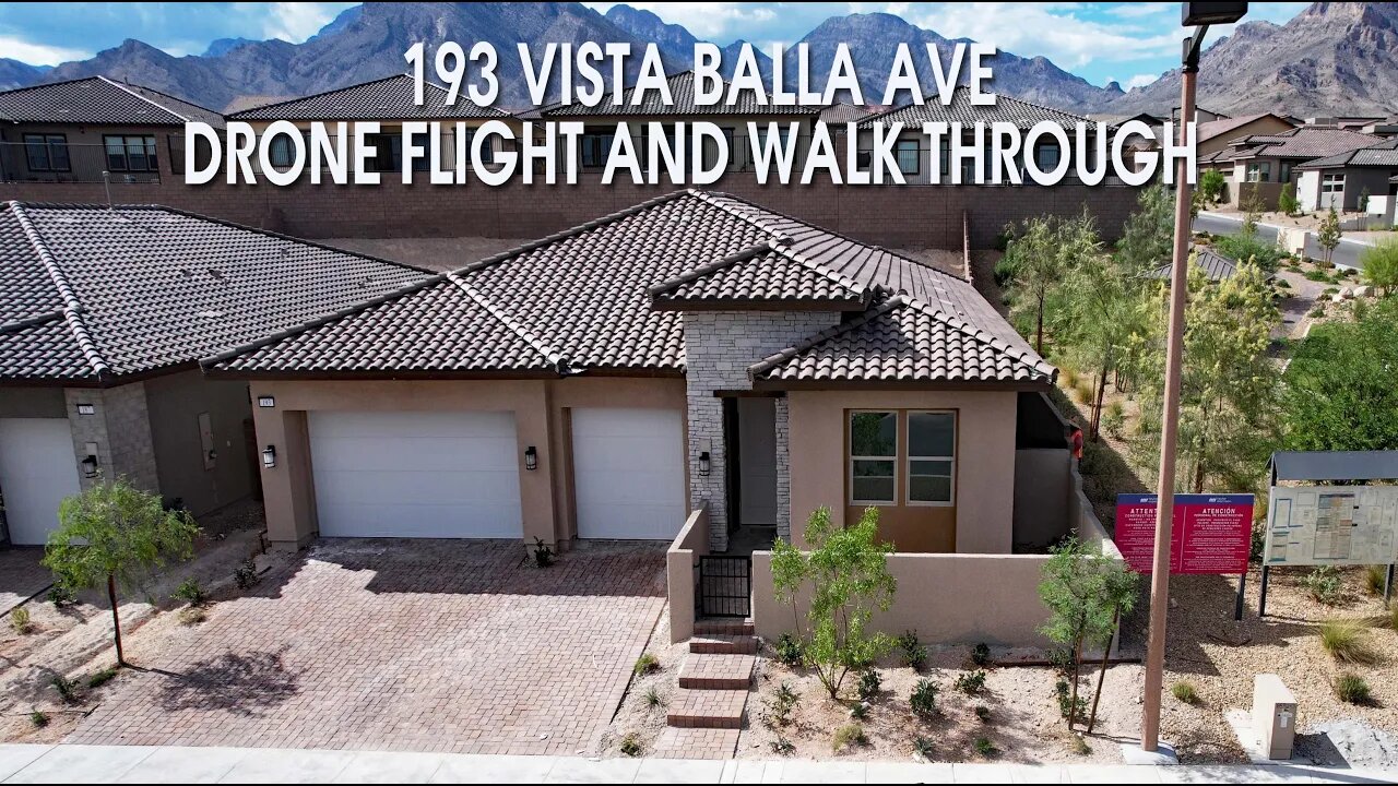 Redpoint Summerlin-193 Vista Balla Ave Walk Through and Drone Footage