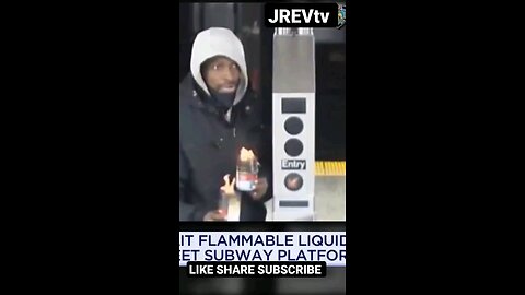 Free Black Man Throws Fire Cans 🔥 at Strangers in New York City Subway Station Police