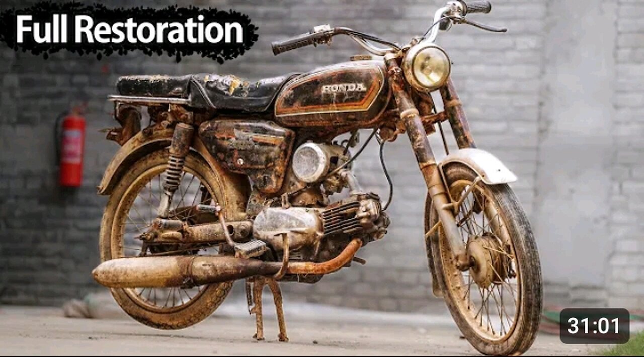 Restoration of 50 years old bike|Honda bike|