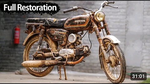 Restoration of 50 years old bike|Honda bike|