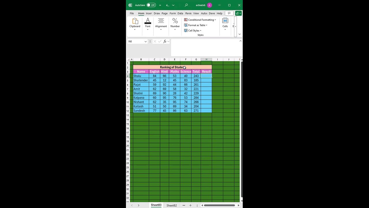 Determine Pass and Fail in Excel Quickly! #ExcelMagic #ExcelShorts #ExcelTips #ExcelTutorial