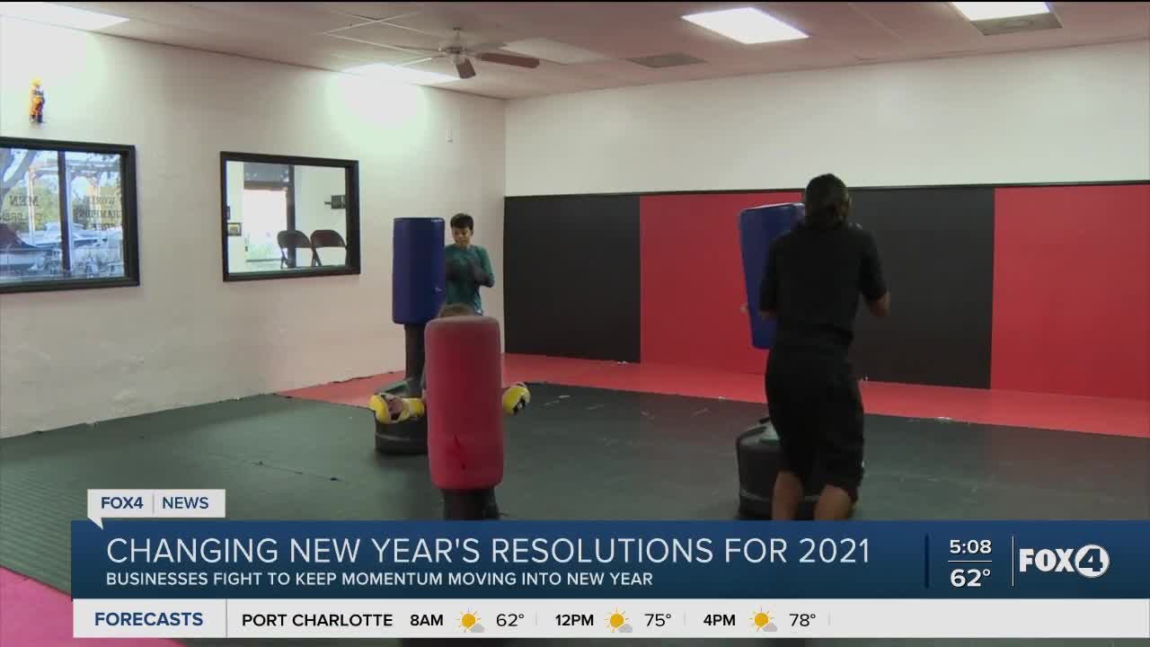 Changes in new years resolutions for 2021