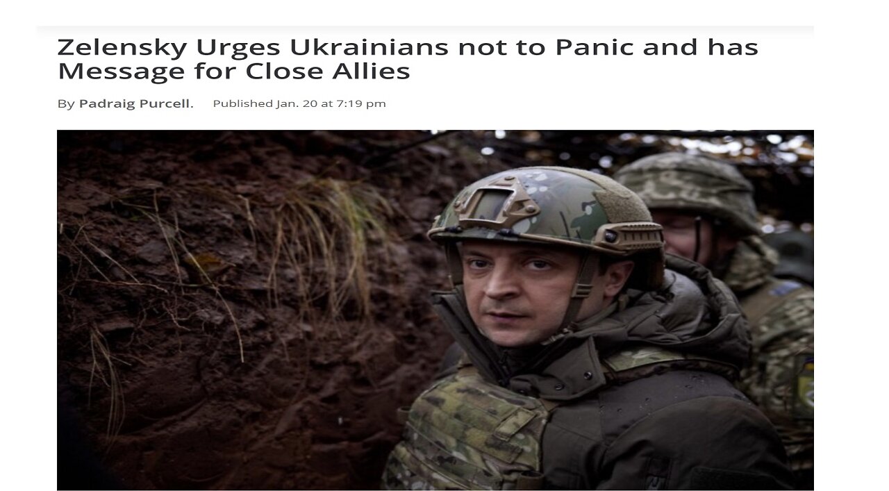 Zelensky Urges Ukrainians Not To Panic & Has Message For Closer Allies