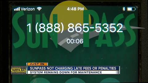 FDOT announces no late fees, penalties for SunPass customers because of system error | Driving Tampa Bay Forward