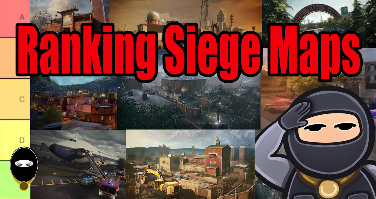 Ranking Siege Maps - Tier List #siege #r6 #rainbow6