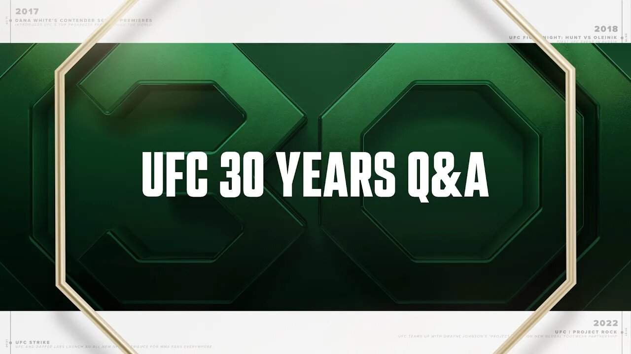 UFC 30th Anniversary Q&A w/ Frankie Edgar, Renzo Gracie & More!