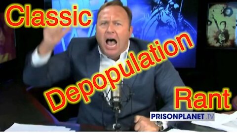 Alex Jones Rants About Eugenics Based Depopulation in 2008 -