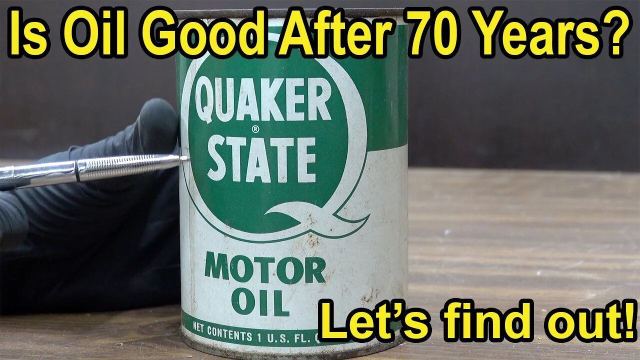 Is Oil Good After 70 Years? Let's find out!