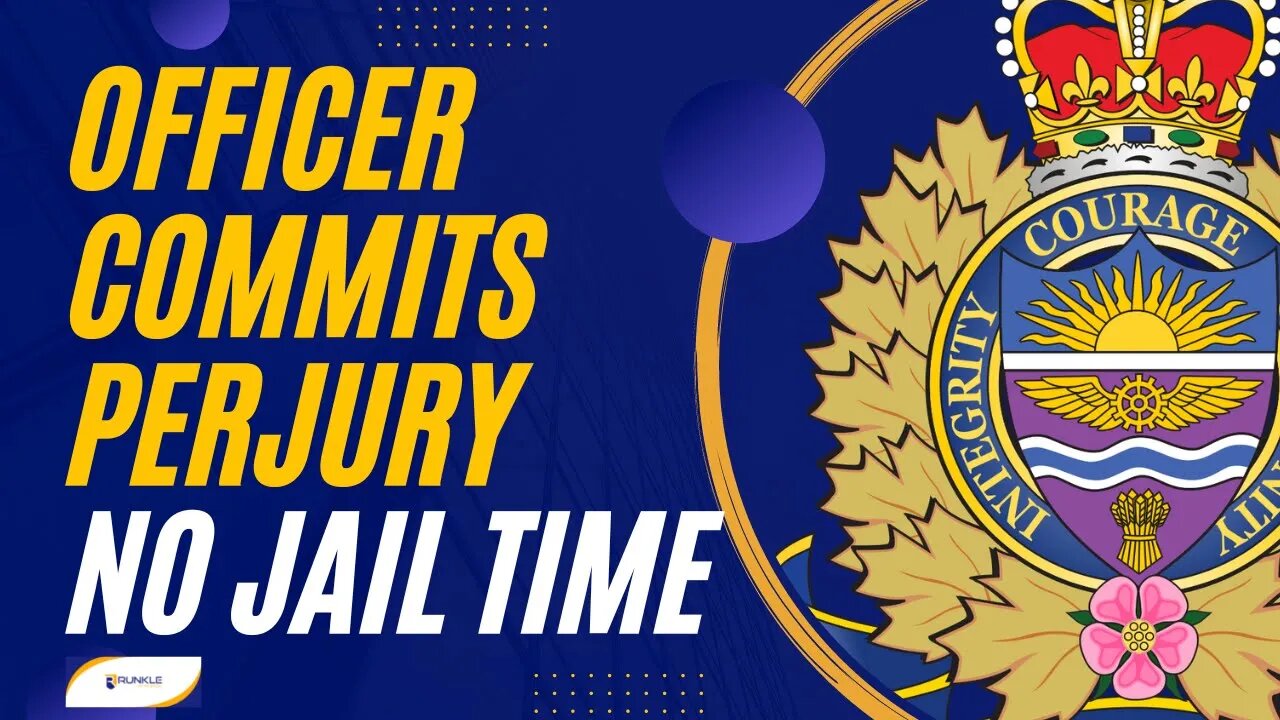 Former Officer Commits Perjury - Gets No Jail Time -- A Lawyer Explains