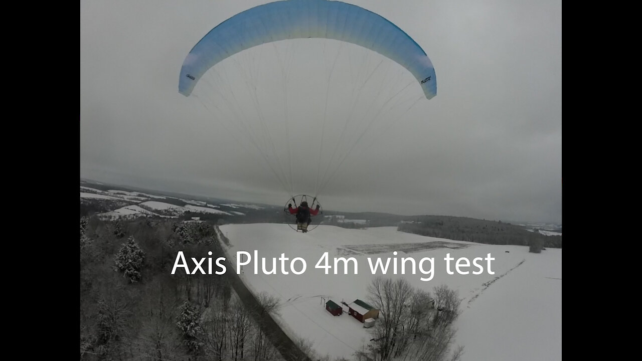 Testing the new Axis Pluto 4m PPG Wing