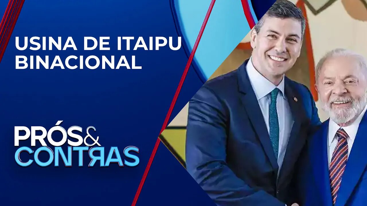 Lula se reúne com o presidente do Paraguai, Santiago Peña | PRÓS E CONTRAS