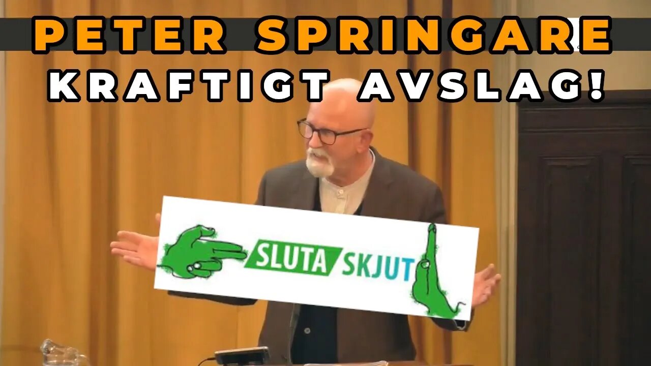 Allard & Springare: Sluta skjut är ett förhoppningsprojekt